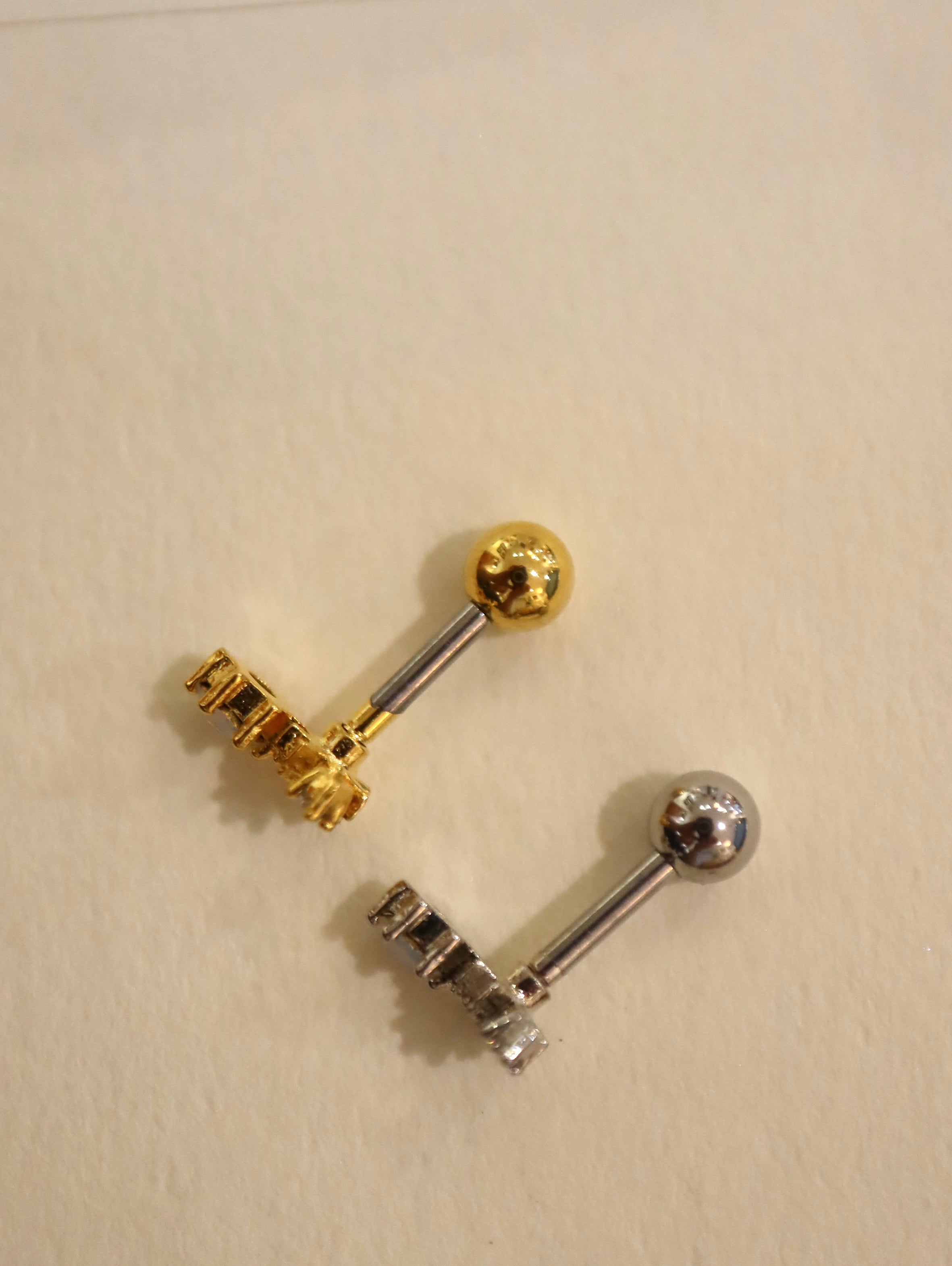 Aura Starburst Surgical Steel Stud Earring Piercing (1pc)