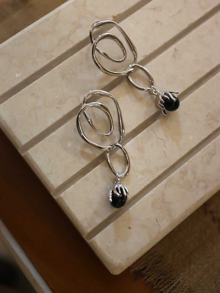 Drop irregular shape earrings