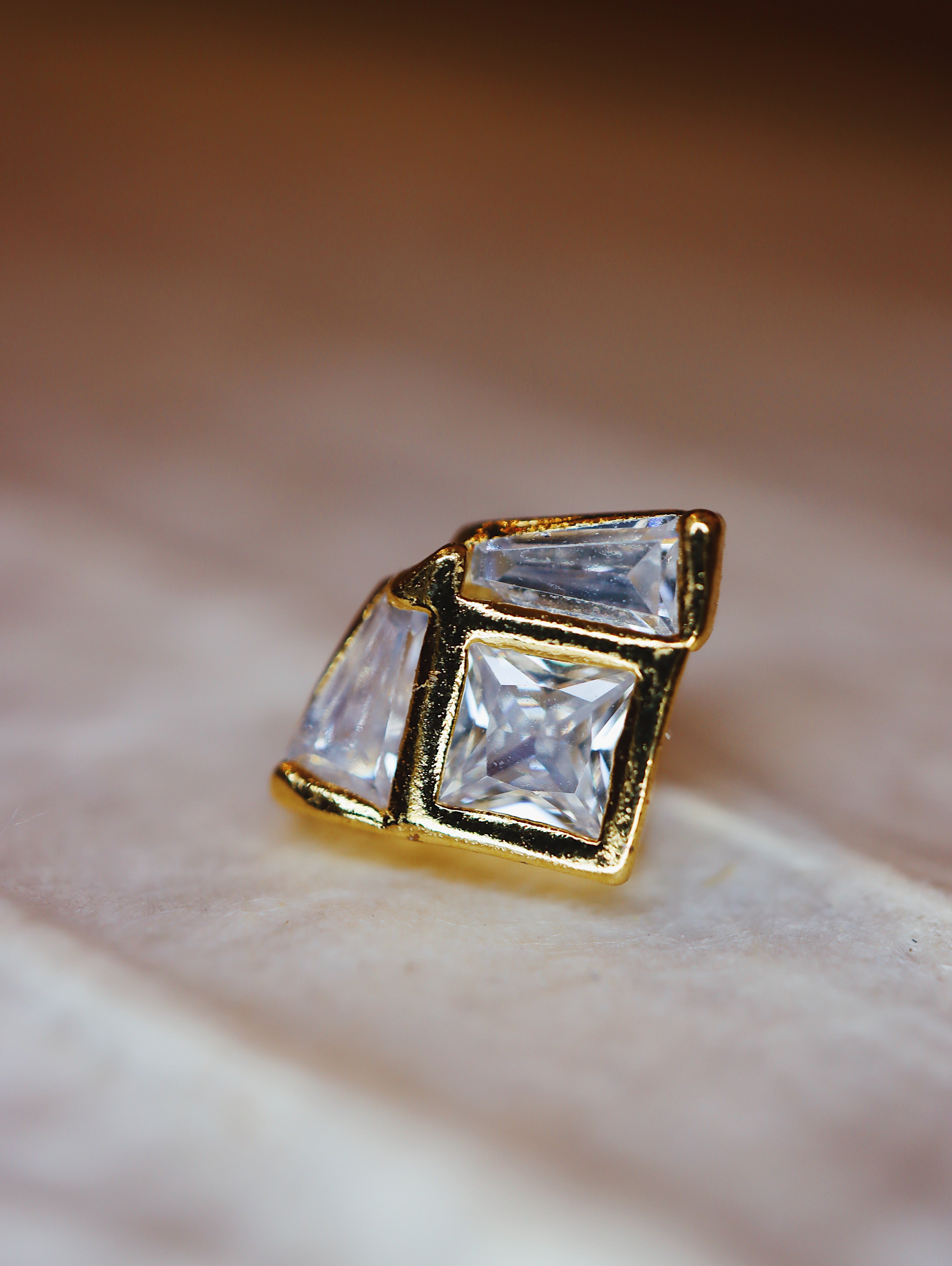 Glitz CZ s925 piercing (1pc)