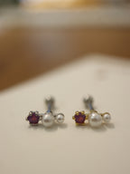 Cluster stud Surgical Steel earring piercing (1pc)