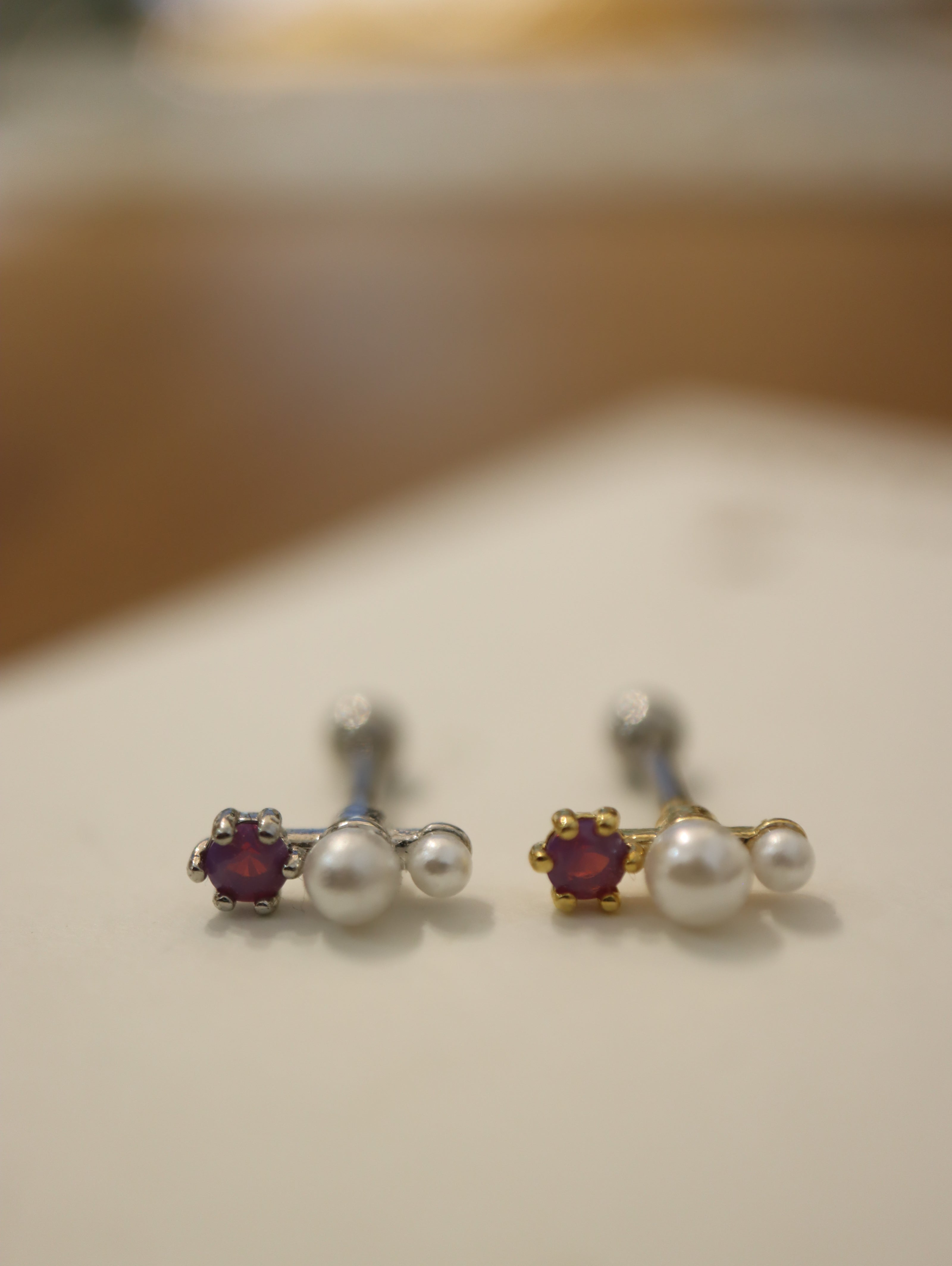 Cluster stud Surgical Steel earring piercing (1pc)