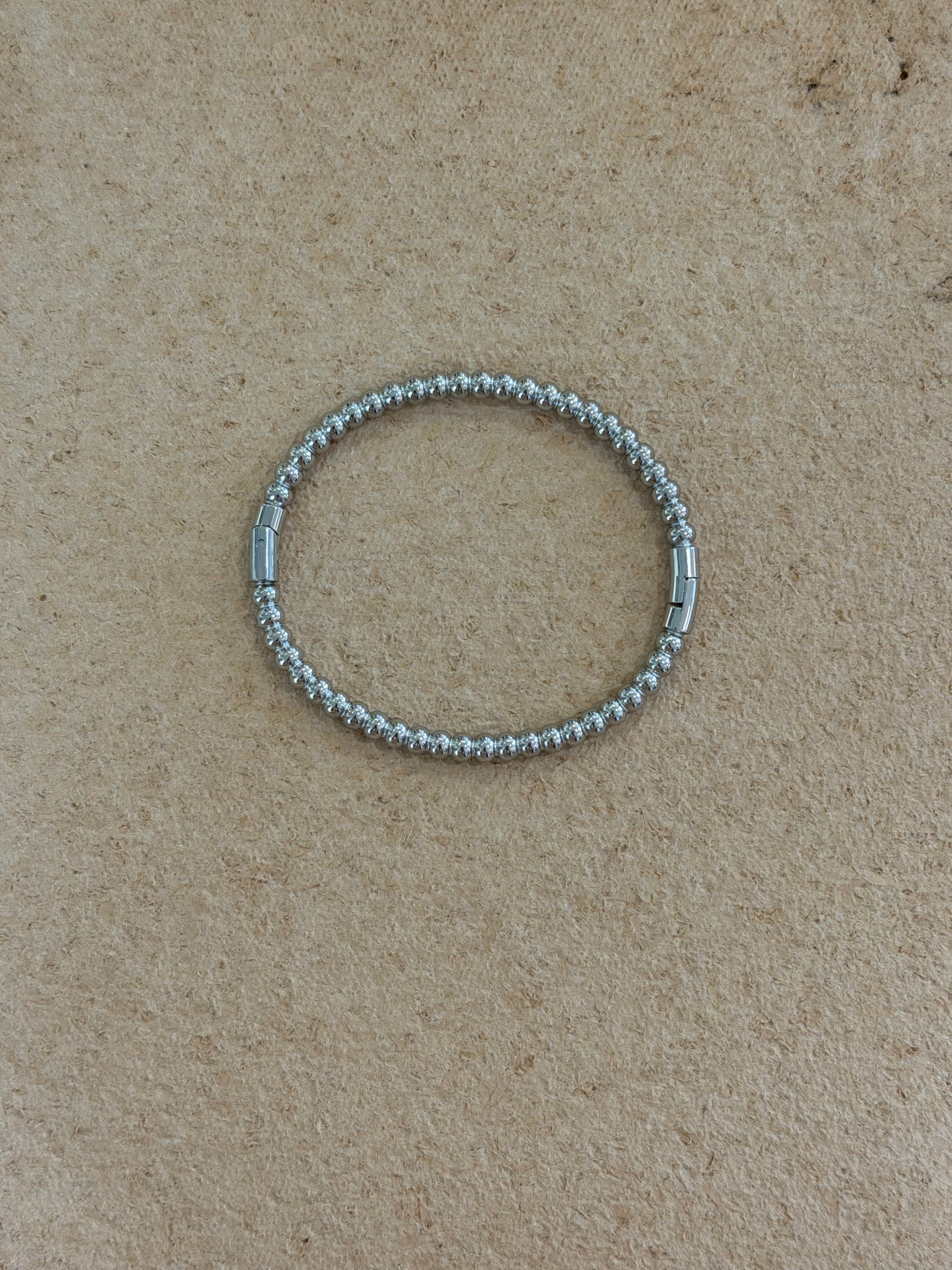 Beaded Hinged Stainless Steel bangle