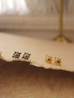 Beaded Starburst Stud 925 silver Earrings