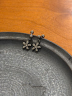 Petal drift stud surgical steel earrings