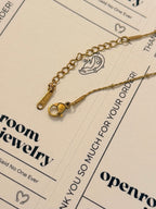 Petal Drift Chain Stainless Steel Necklace