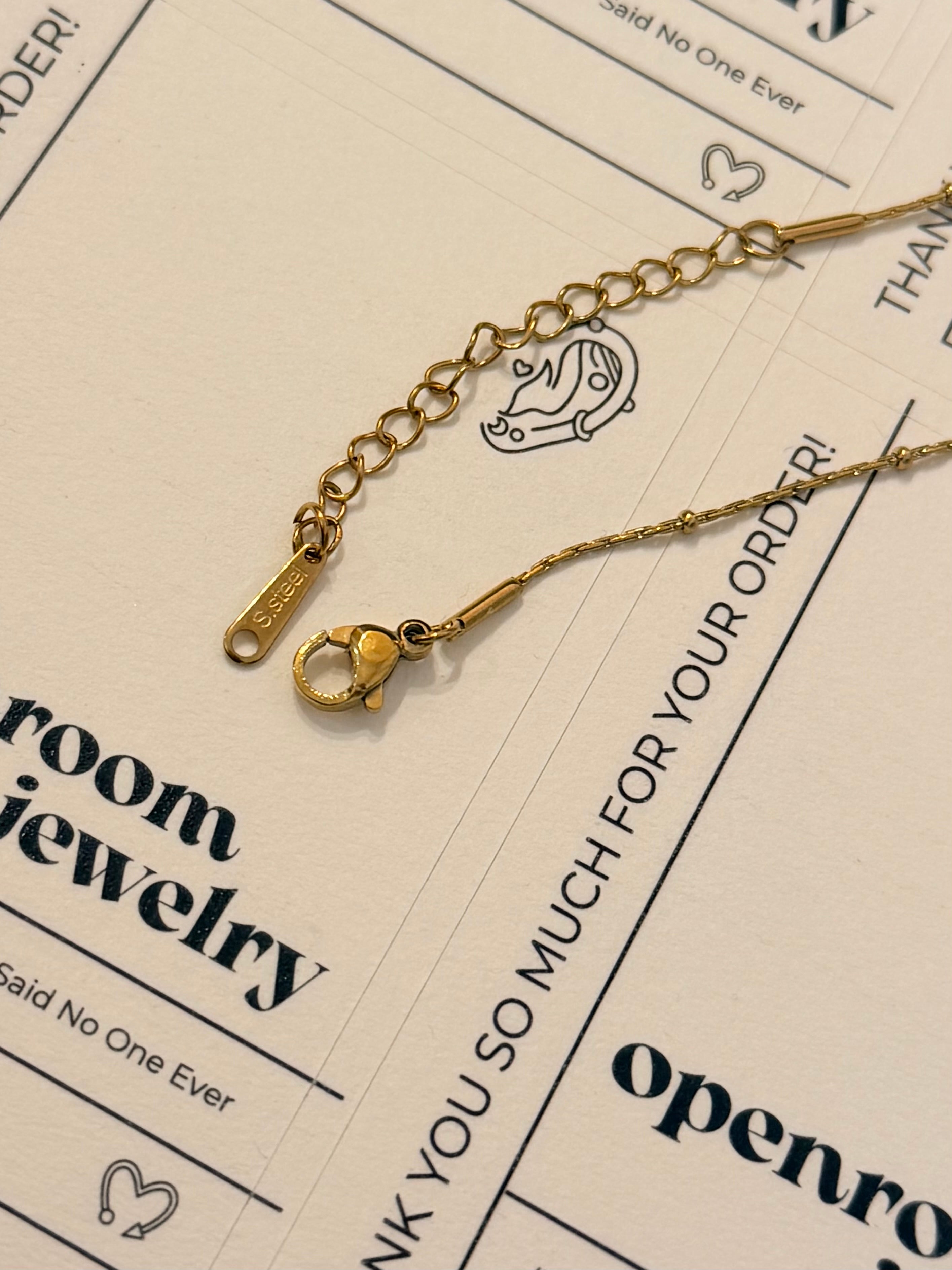 Petal Drift Chain Stainless Steel Necklace
