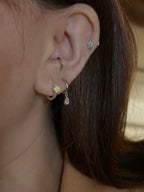 Drop teardrop cz S925 earrings