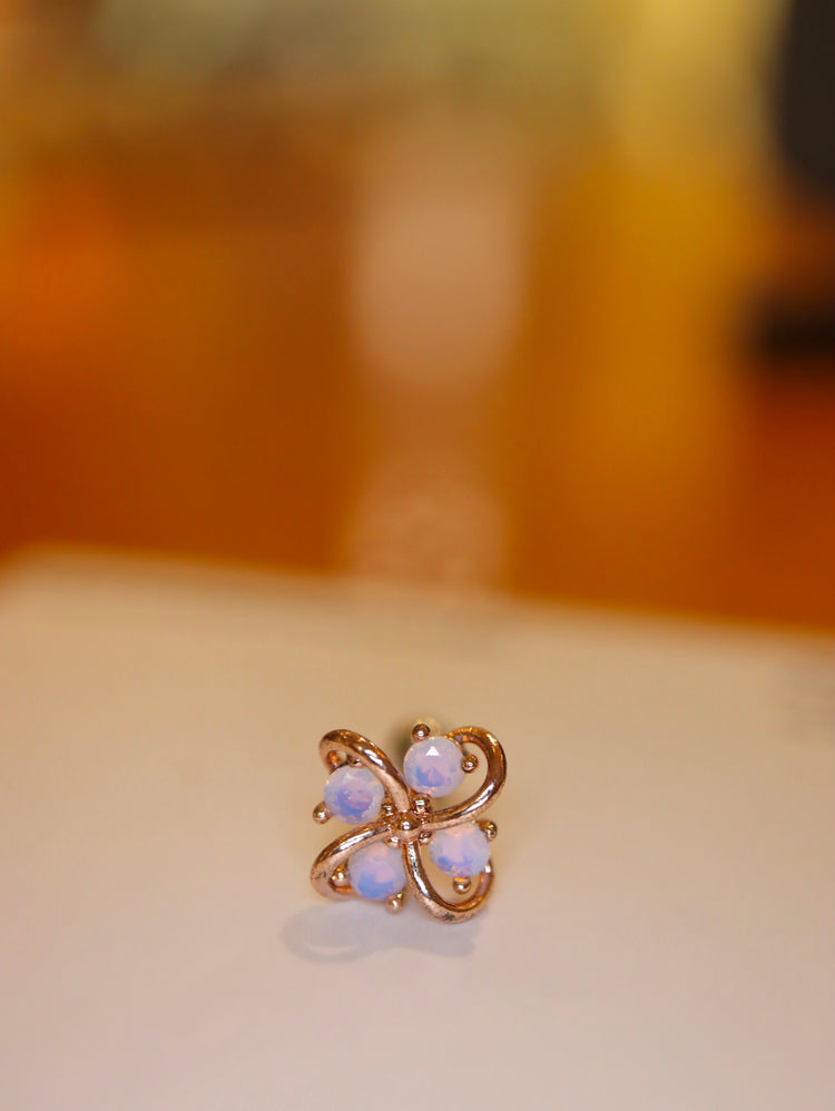 Opaline Blossom Stud Piercing Surgical Steel Earring (1pc)