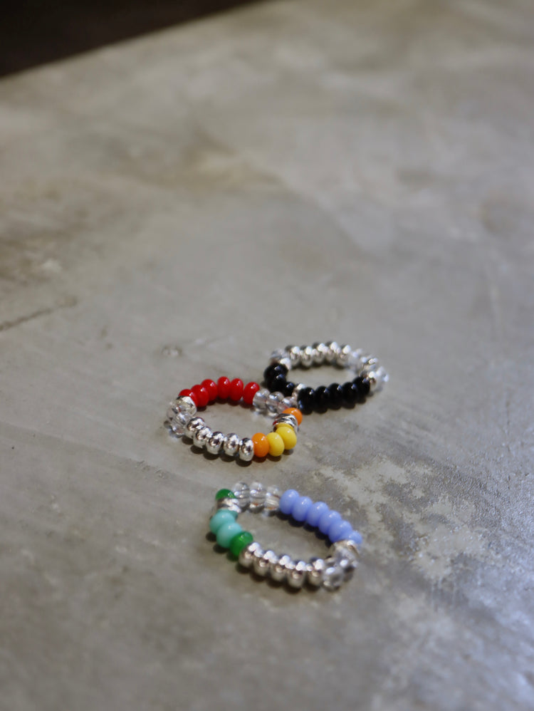 Mix colour beaded stretch ring