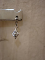 Drop dangling surgical steel stud earring (1pc)