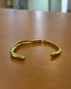 Stainless steel water resistant  lock bangle in gold