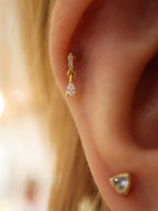 Seraphina Dangle Stud Cz Surgical Steel Earring Piercing (1pc)