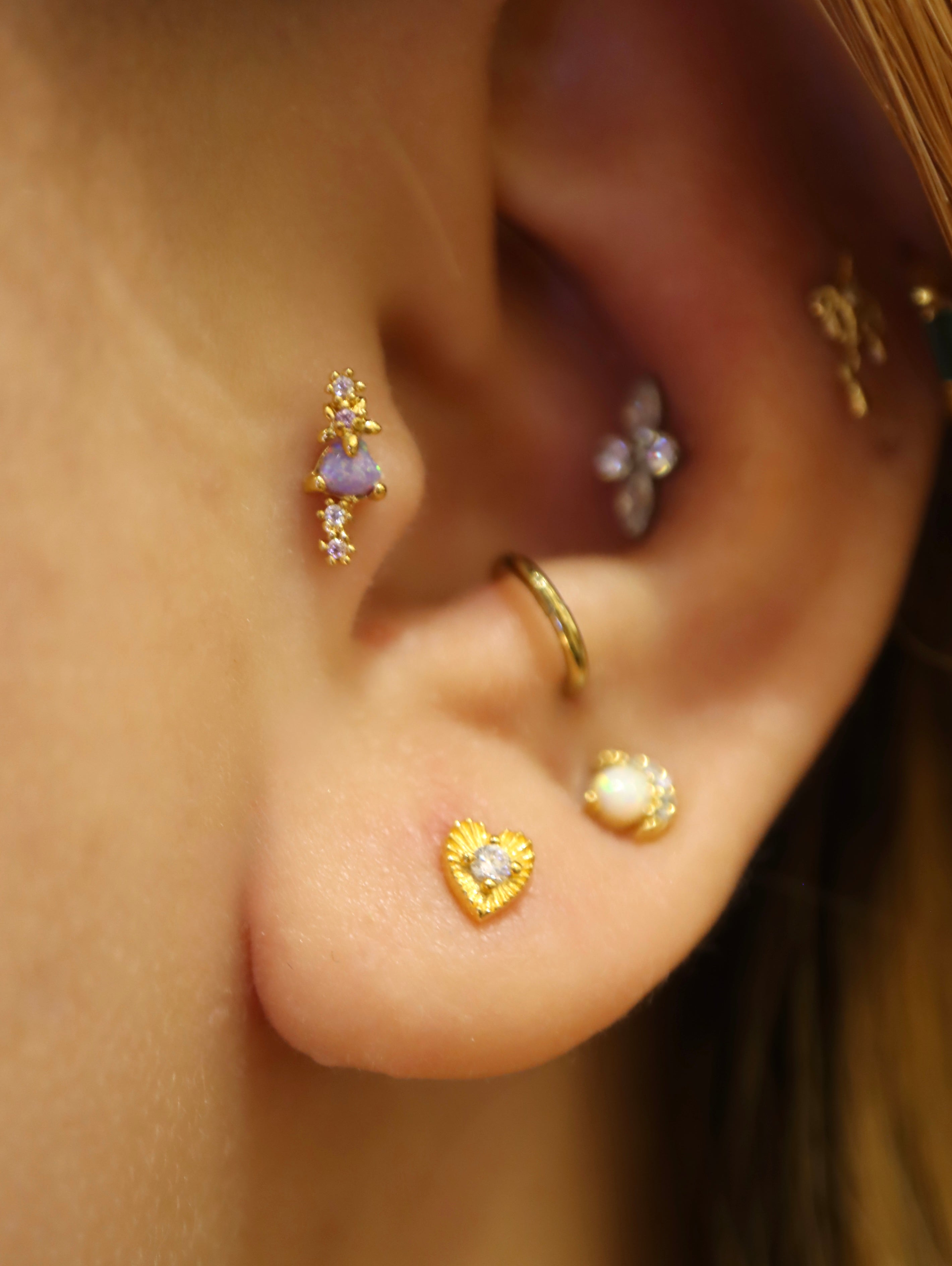 Nebula stud piercing surgical steel earring (1pc)