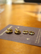 Opal star and pearl earrings