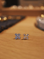 Cz 925 silver stud piercing earring (1pc)