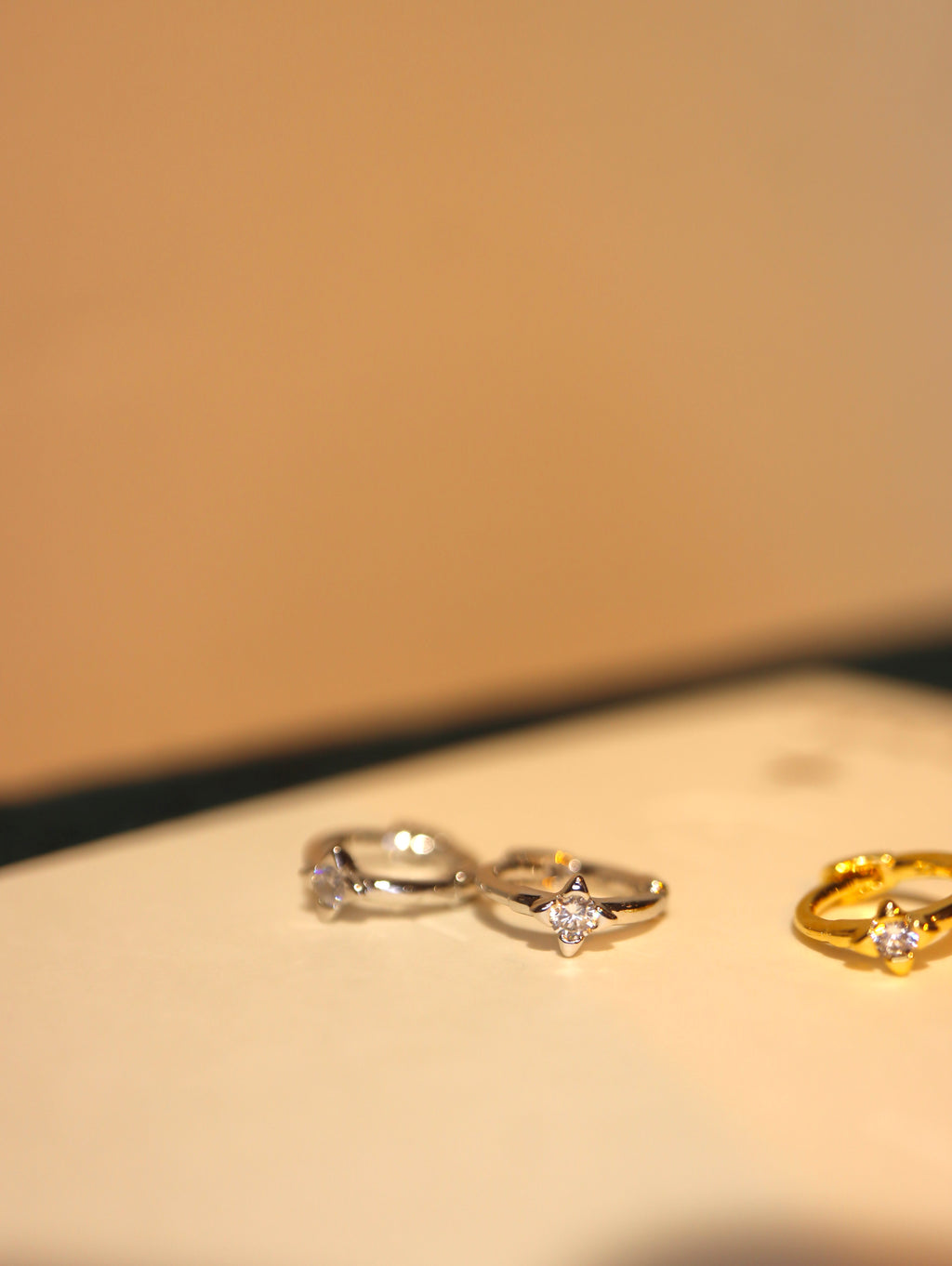 Hinged hoop mini 925 Silver earrings