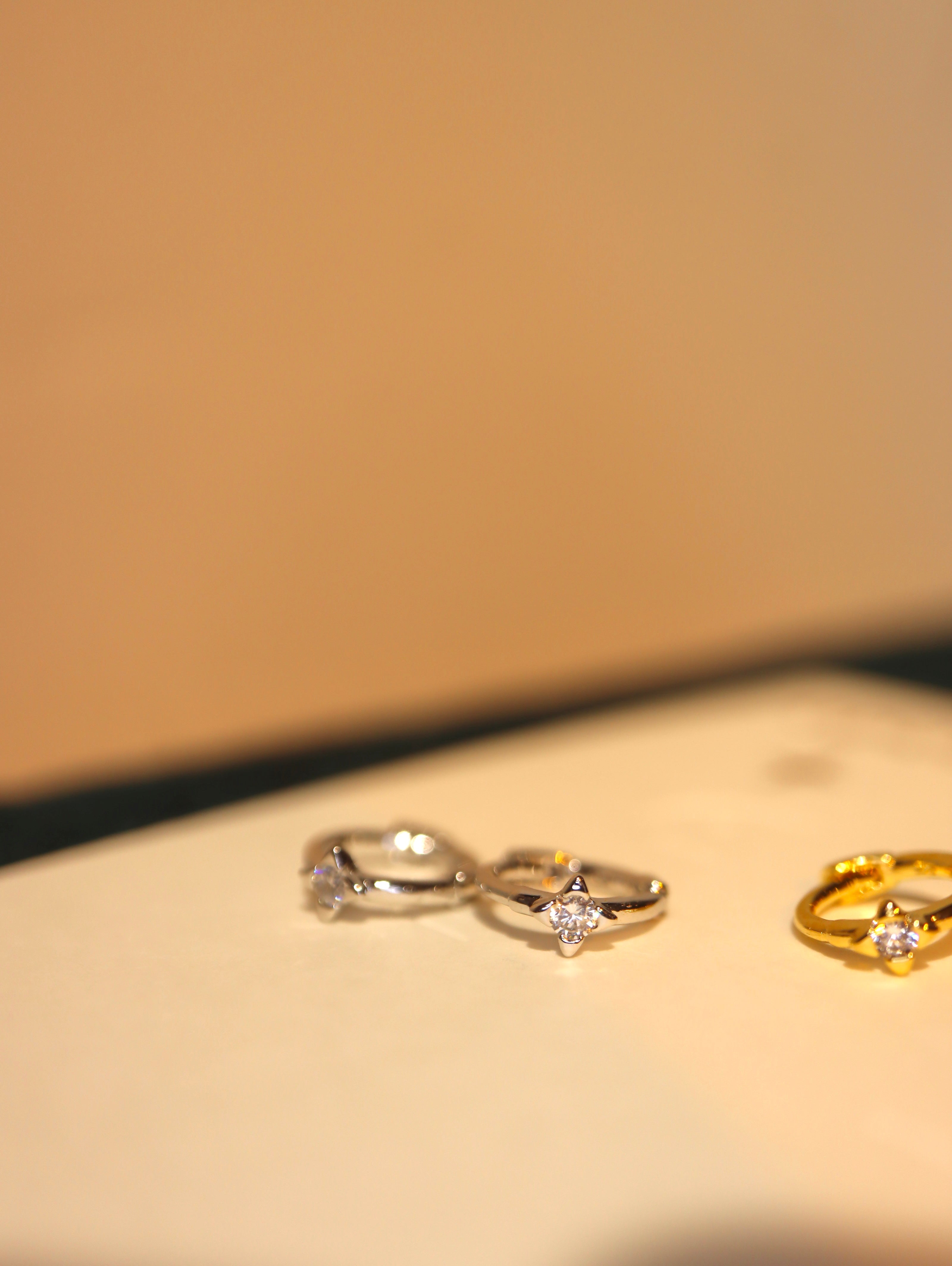 Hinged hoop mini 925 Silver earrings