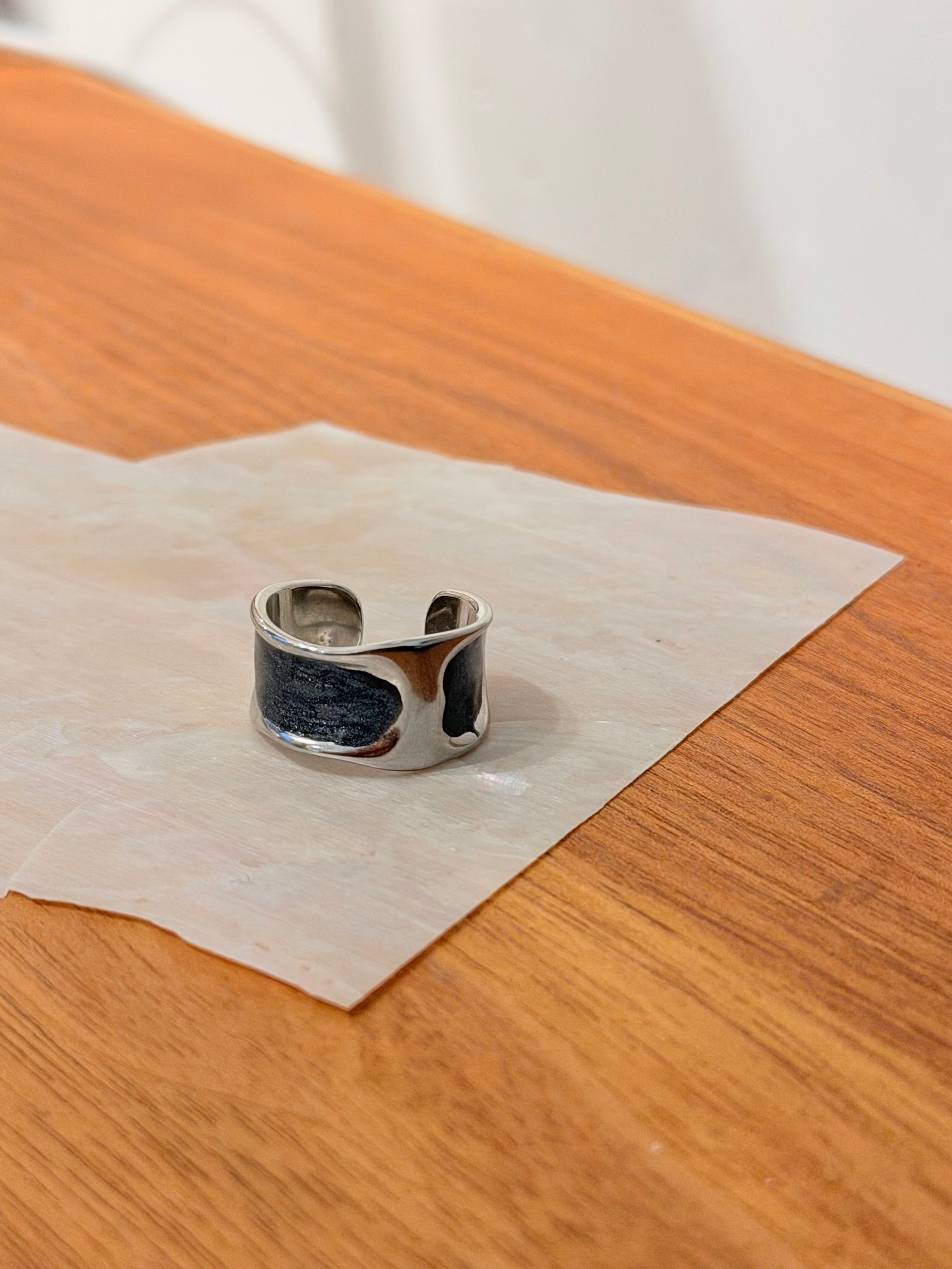 Magma Flow Stainless Steel Ring