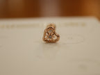 Sparkle in heart surgical steel piercing