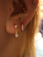 Nebula Shimmer Drop Stud Piercing Earring (1pc)