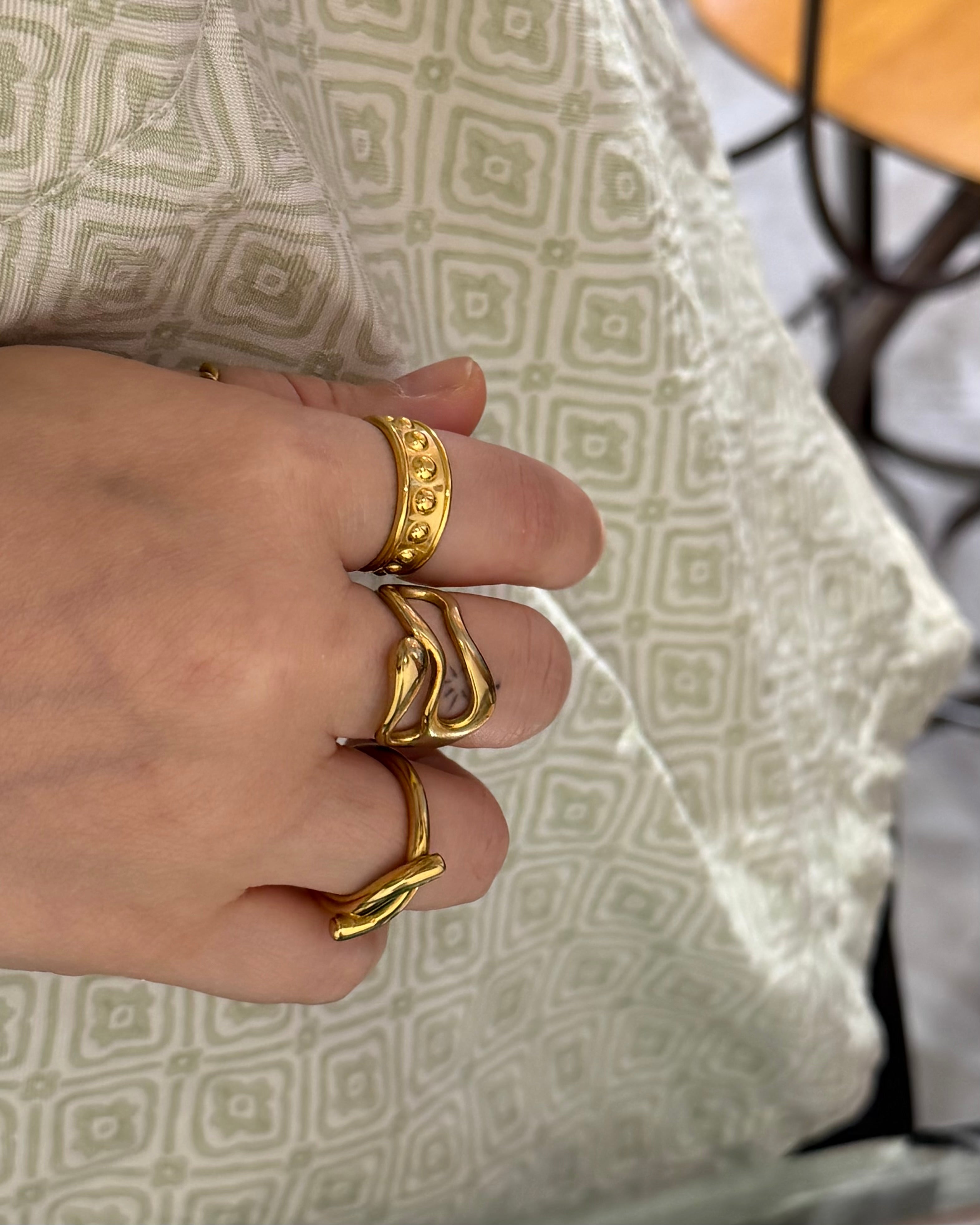 Bead open size stainless steel ring