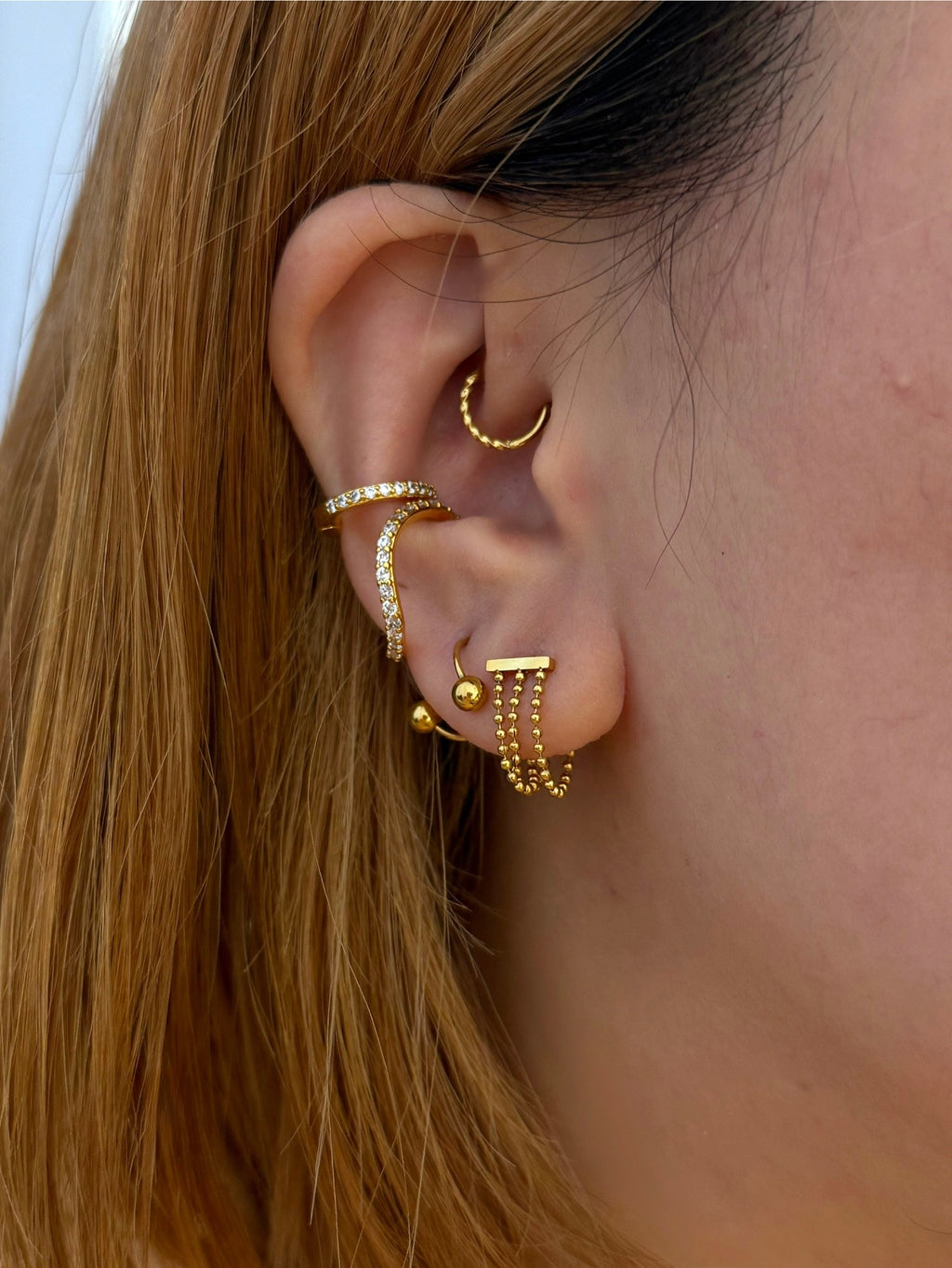 Cz sparkle earclip