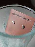 Mini crescent Silver925 earrings