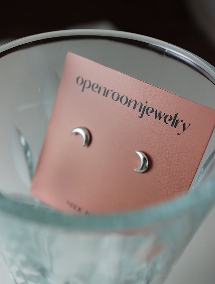 Mini crescent Silver925 earrings