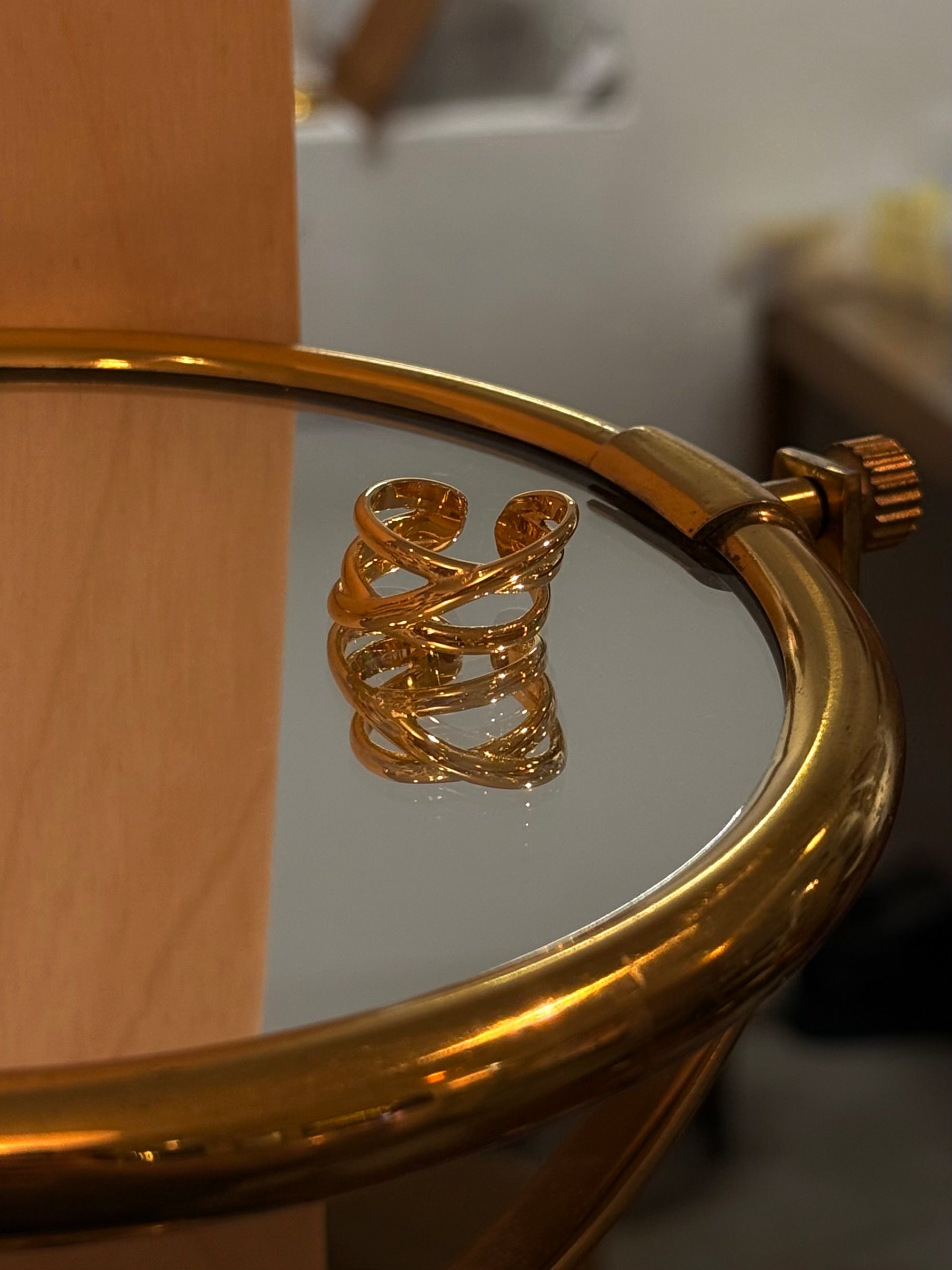 Intertwine stainless steel ring