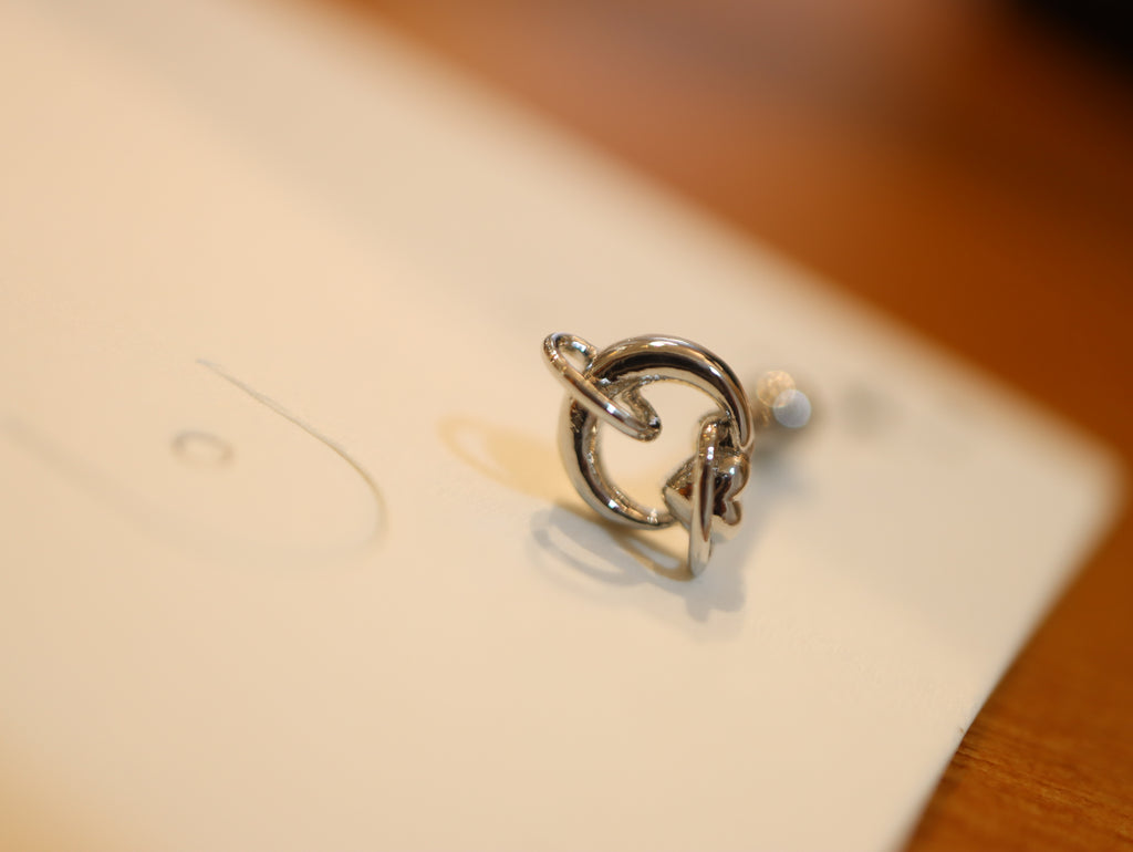 Heart planet surgical steel 316L piercing (1pc)