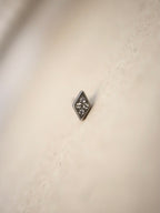 Rhombus surgical steel stud piercing earring (1pc)
