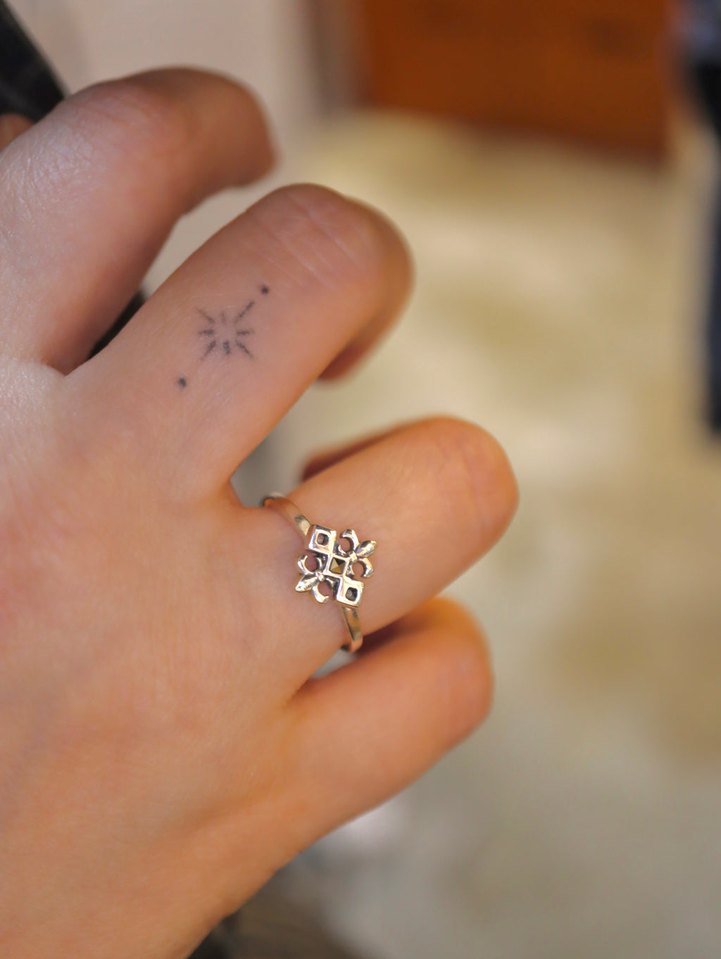 Geometric 925 Silver Ring