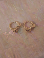 Snake wrap hoop earrings