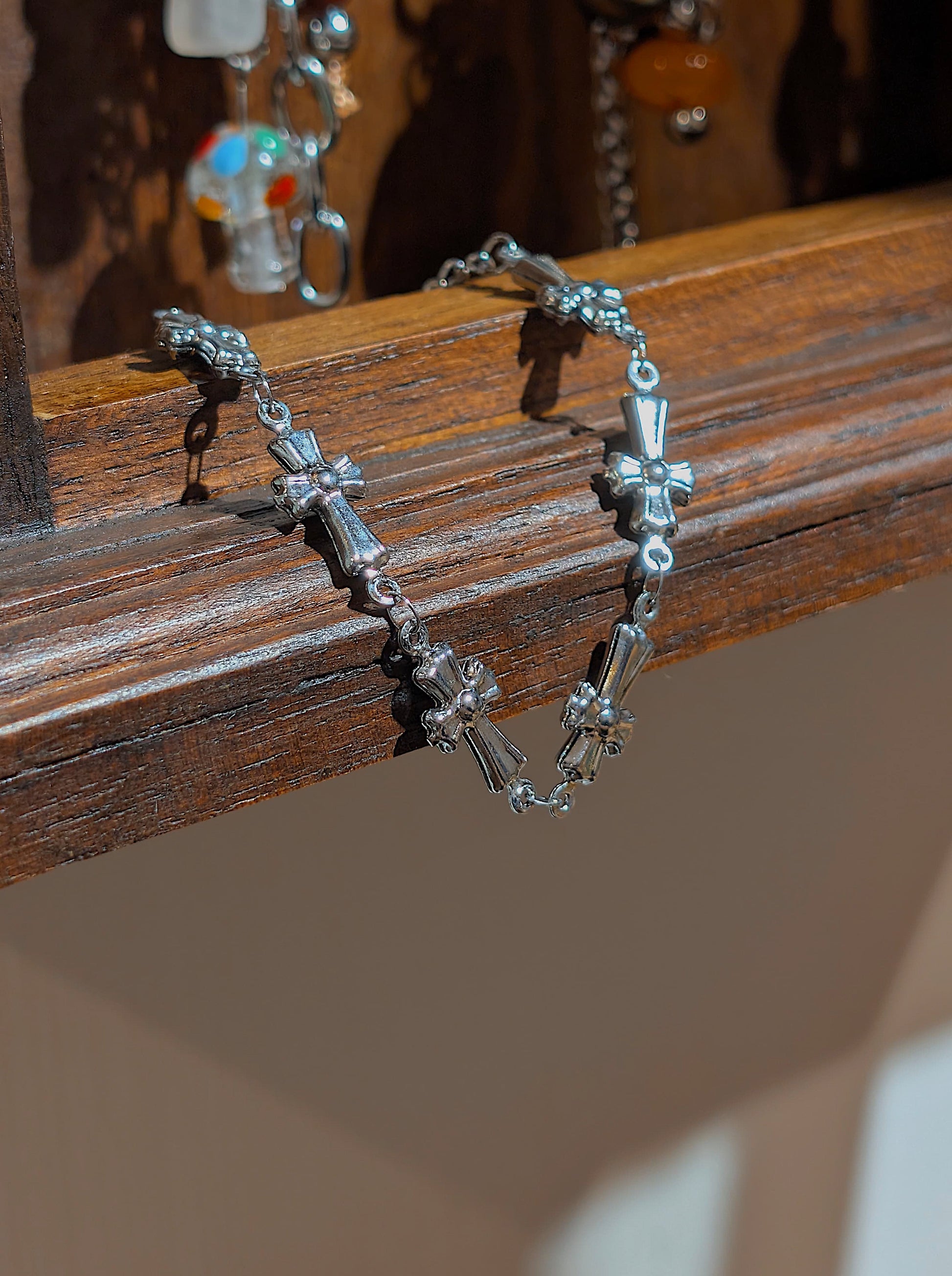 Stainless Steel Cross Divinity Bracelet