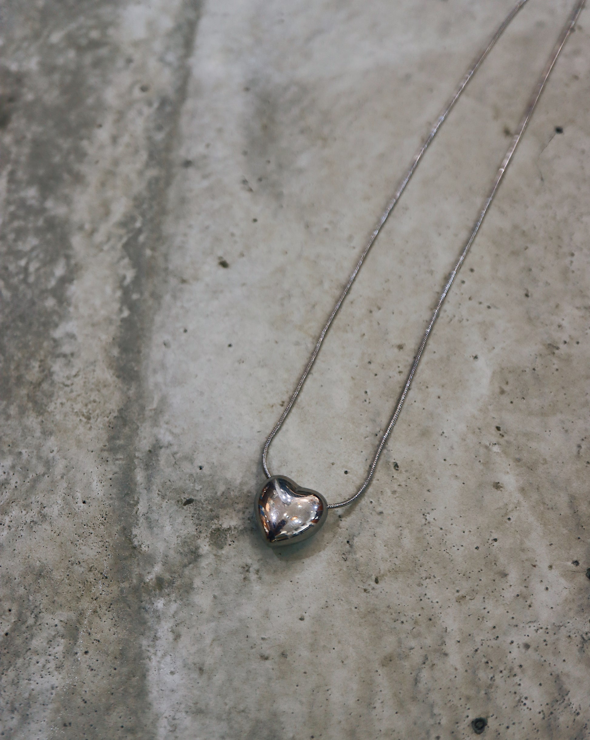 Heart stainless steel waterproof necklace