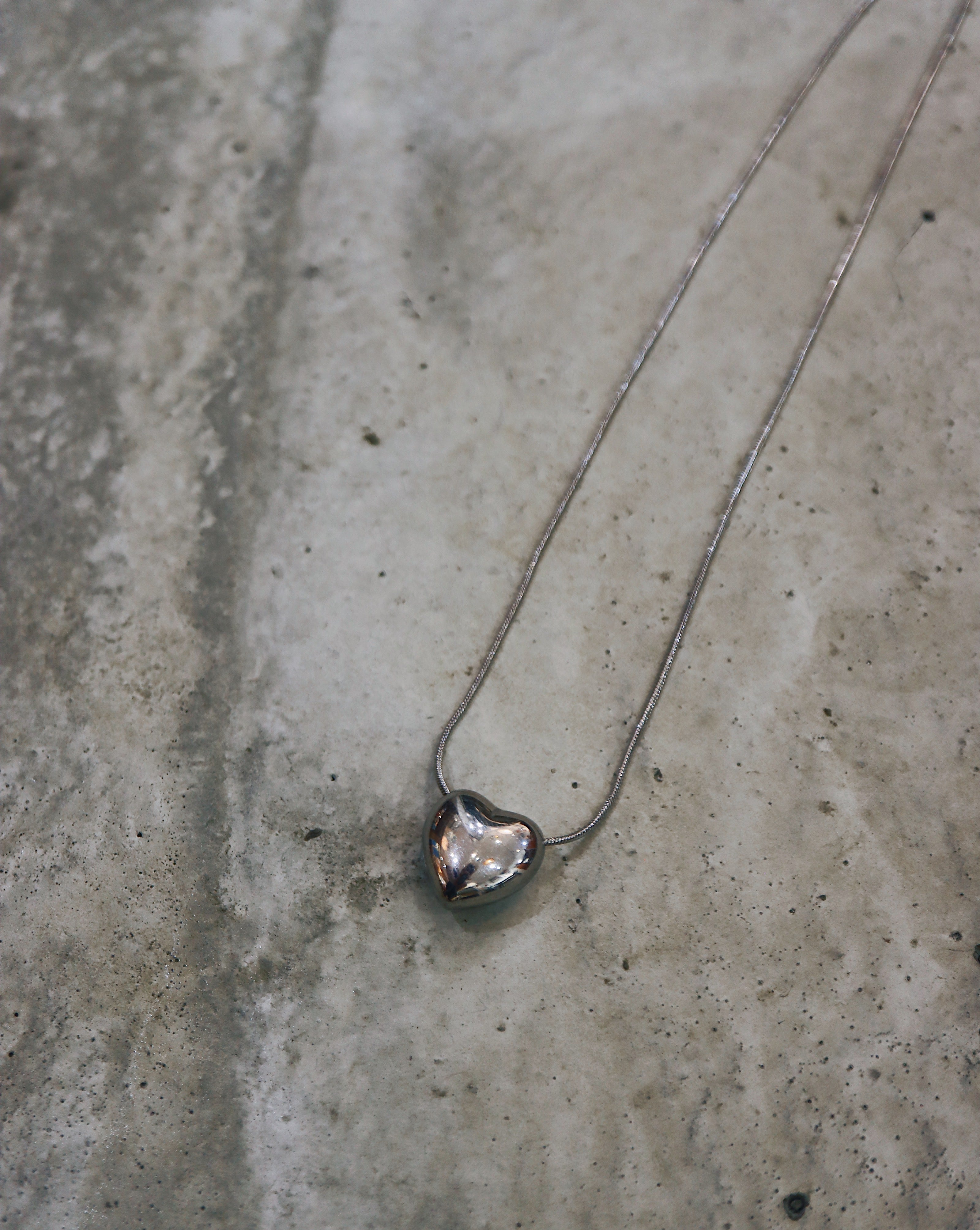 Heart stainless steel waterproof necklace