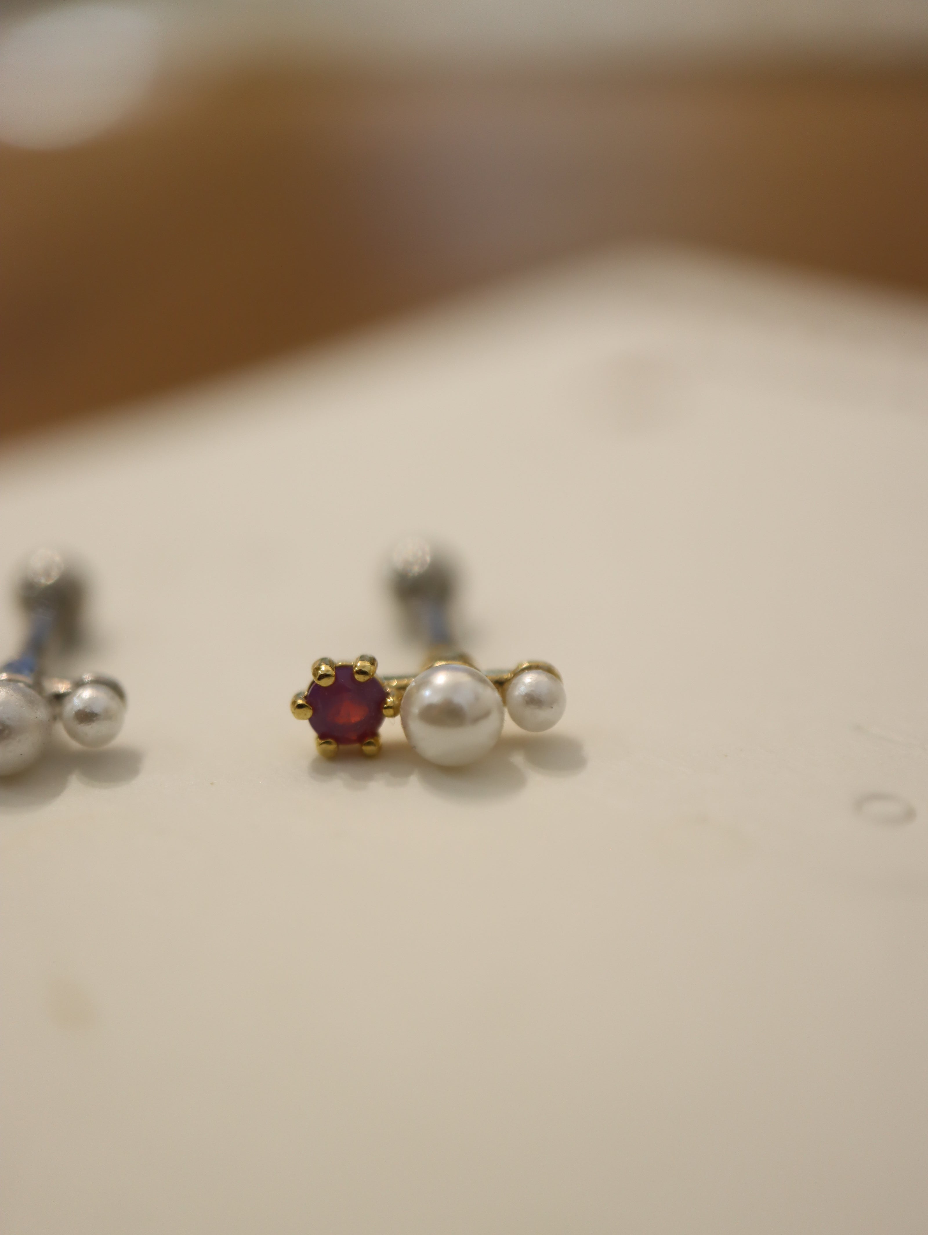 Cluster stud Surgical Steel earring piercing (1pc)
