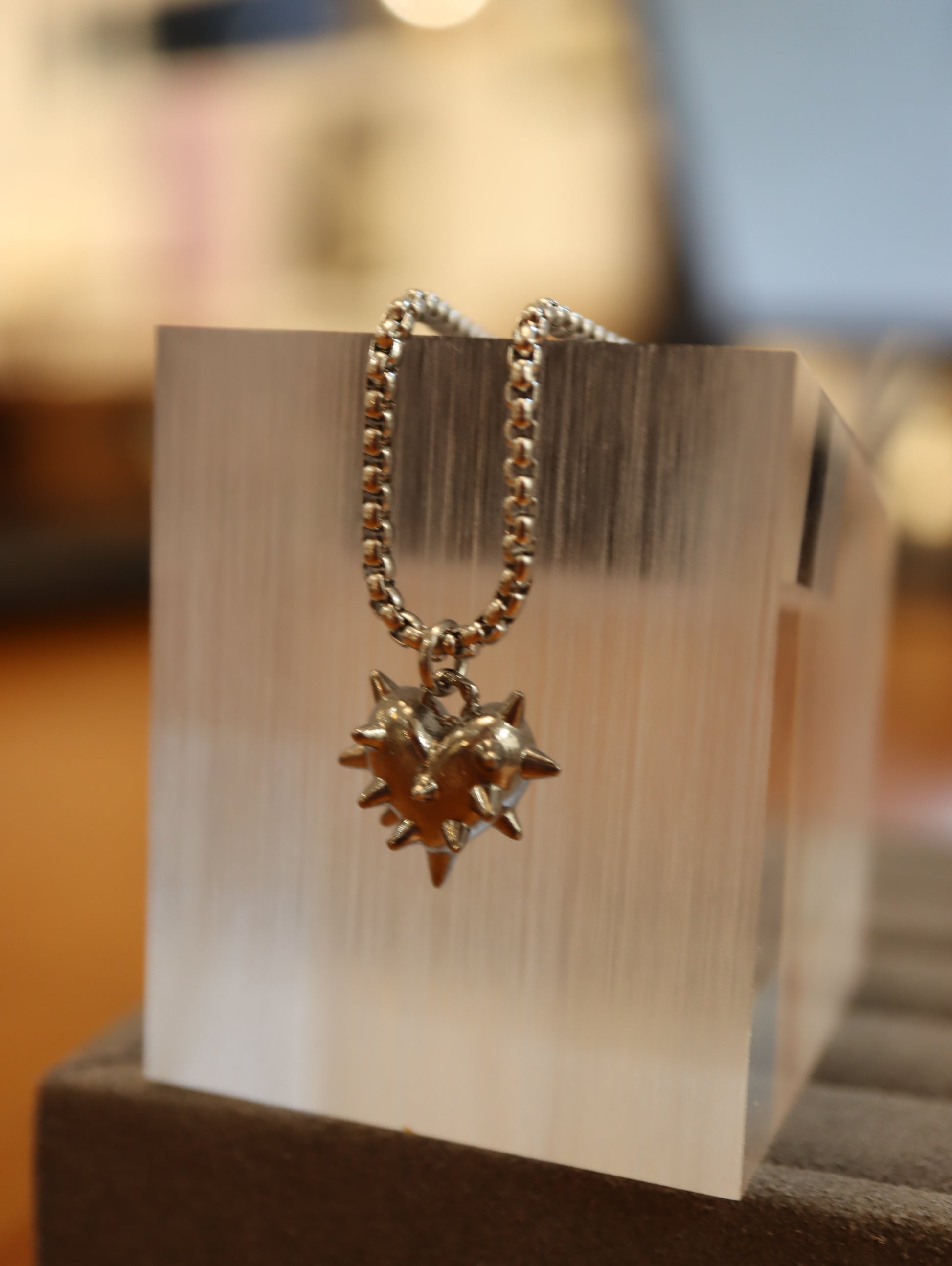 Thorn heart stainless steel steep necklace