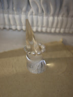 Raw pearl 925 silver ring