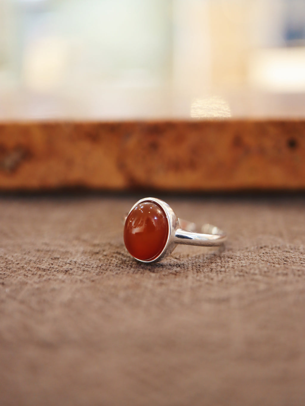 Gemstone 925 Silver open size ring