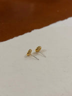 Oval cz stud earrings
