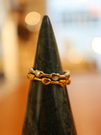 Heart link stainless steel ring