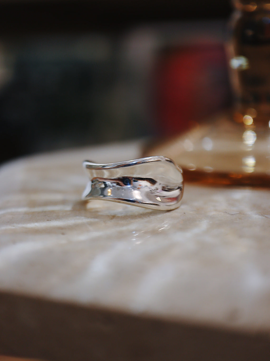 Lune Wave Silver925 Ring (free size)