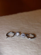 925 silver Premium CZ hoop earrings