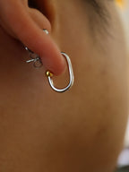 Mix tone earrings
