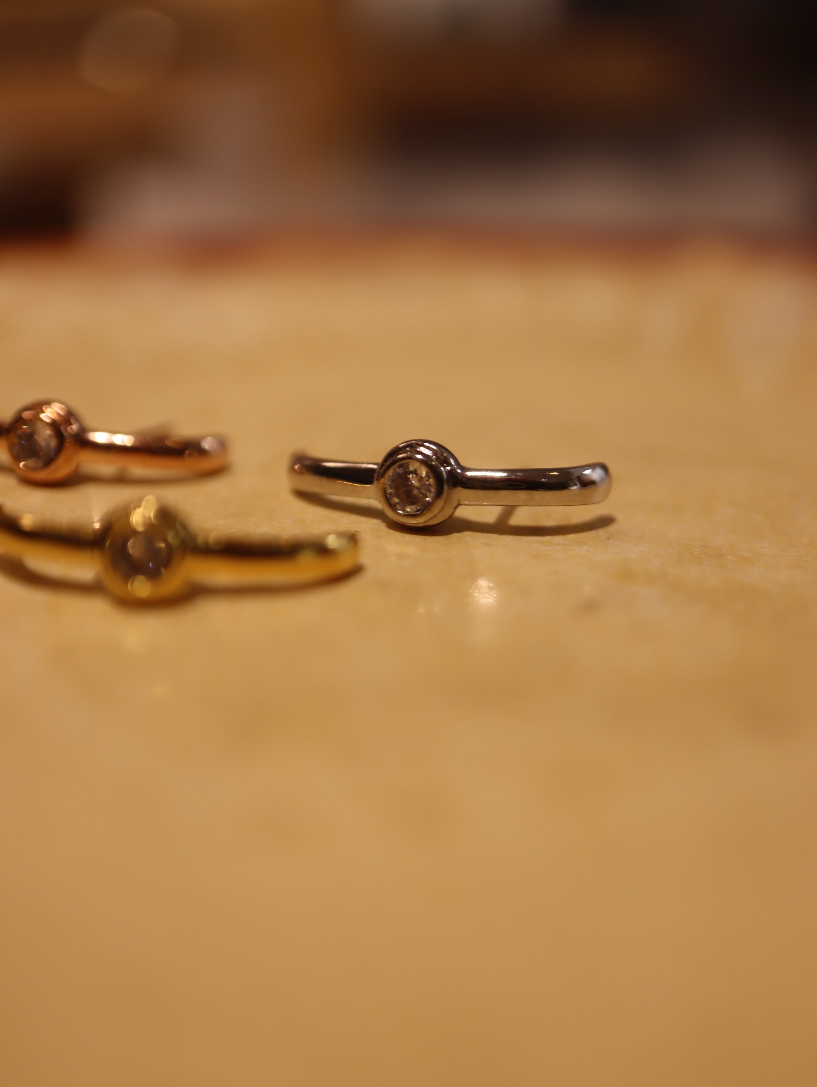 Wrap single cz earring (1pc)