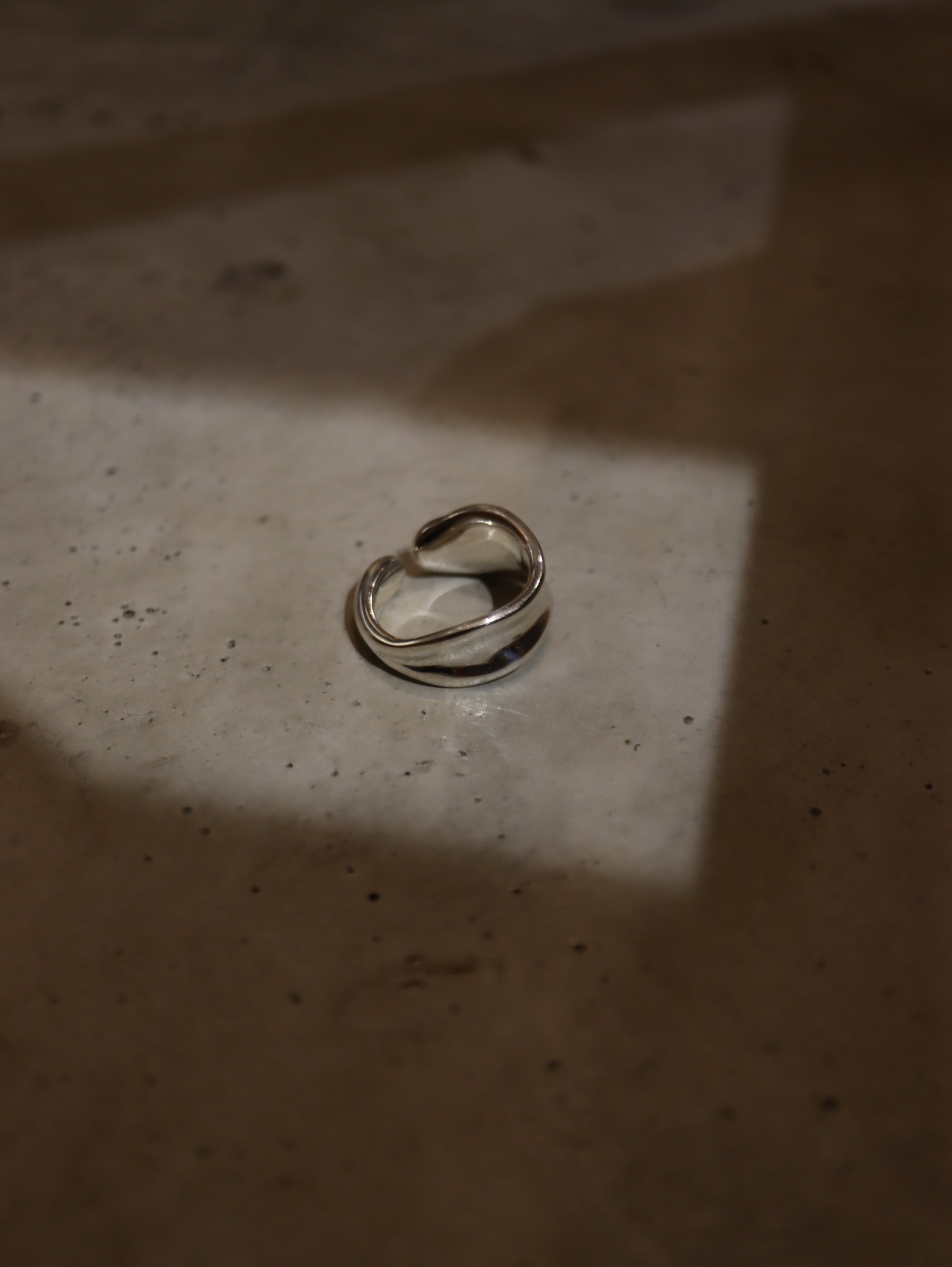 Lune Wave Silver925 Ring (free size)