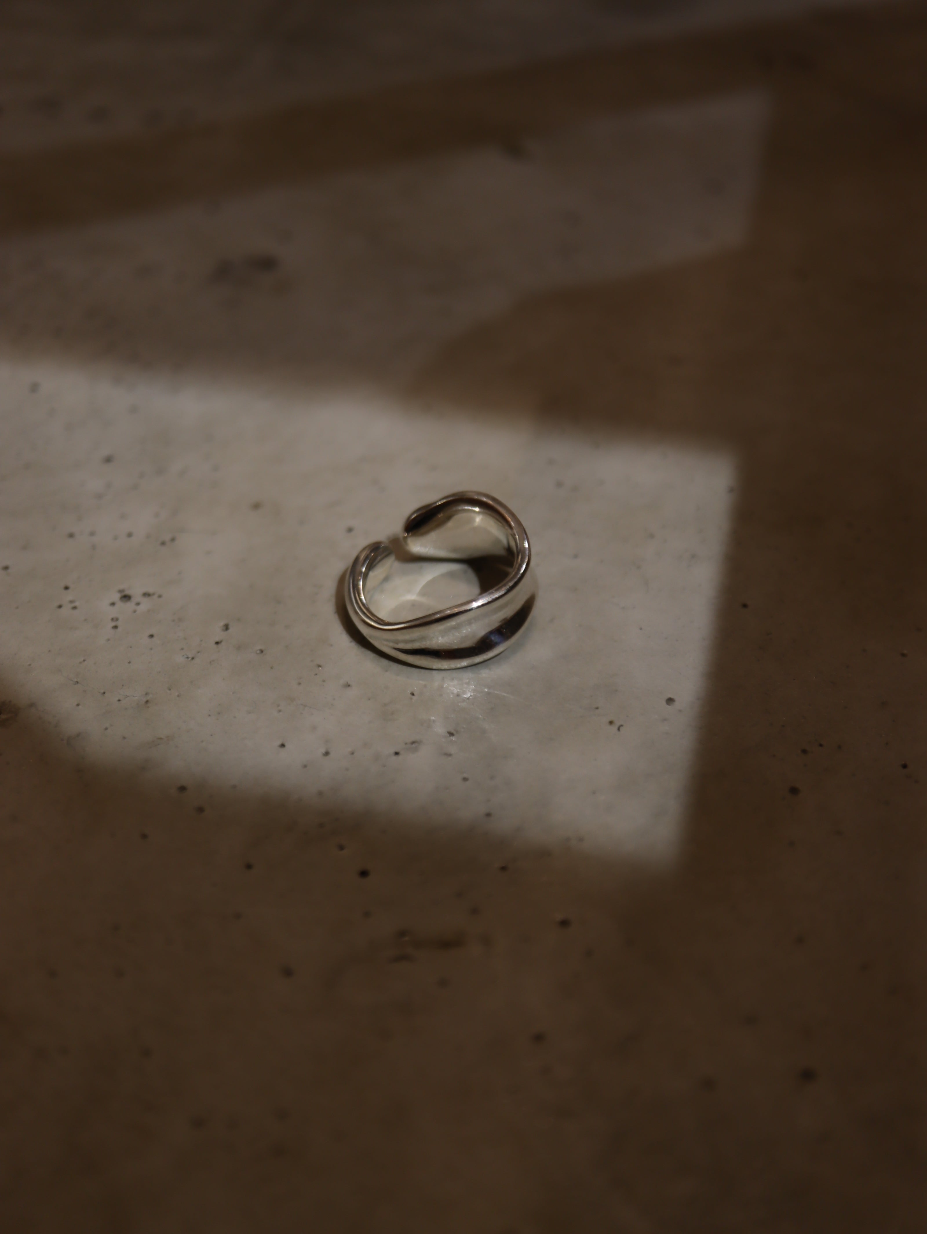 Lune Wave Silver925 Ring (free size)