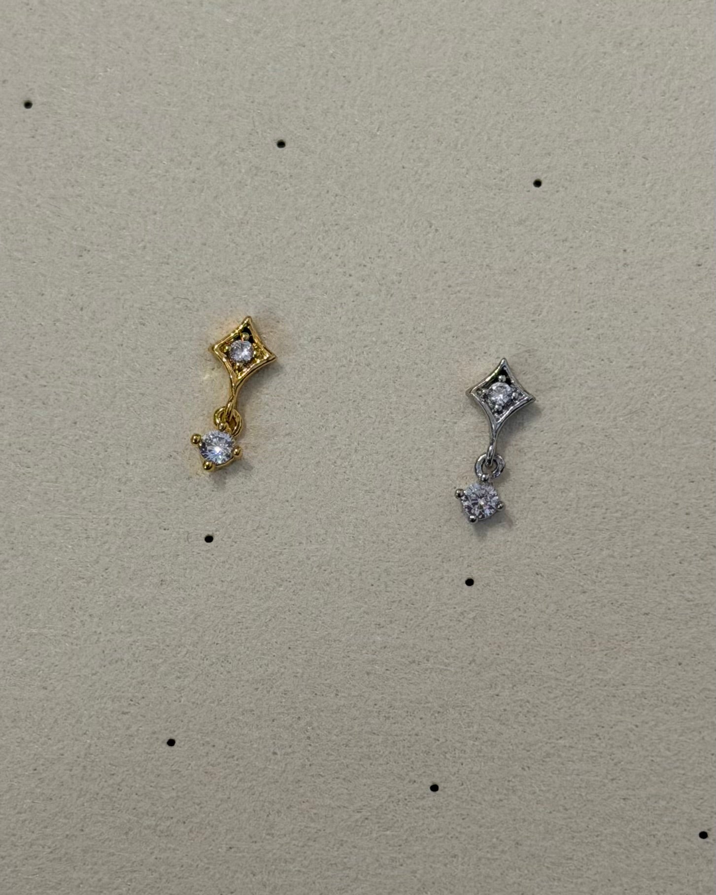 Astra Drop Stud Surgical Steel Piercing Earring (1pc)