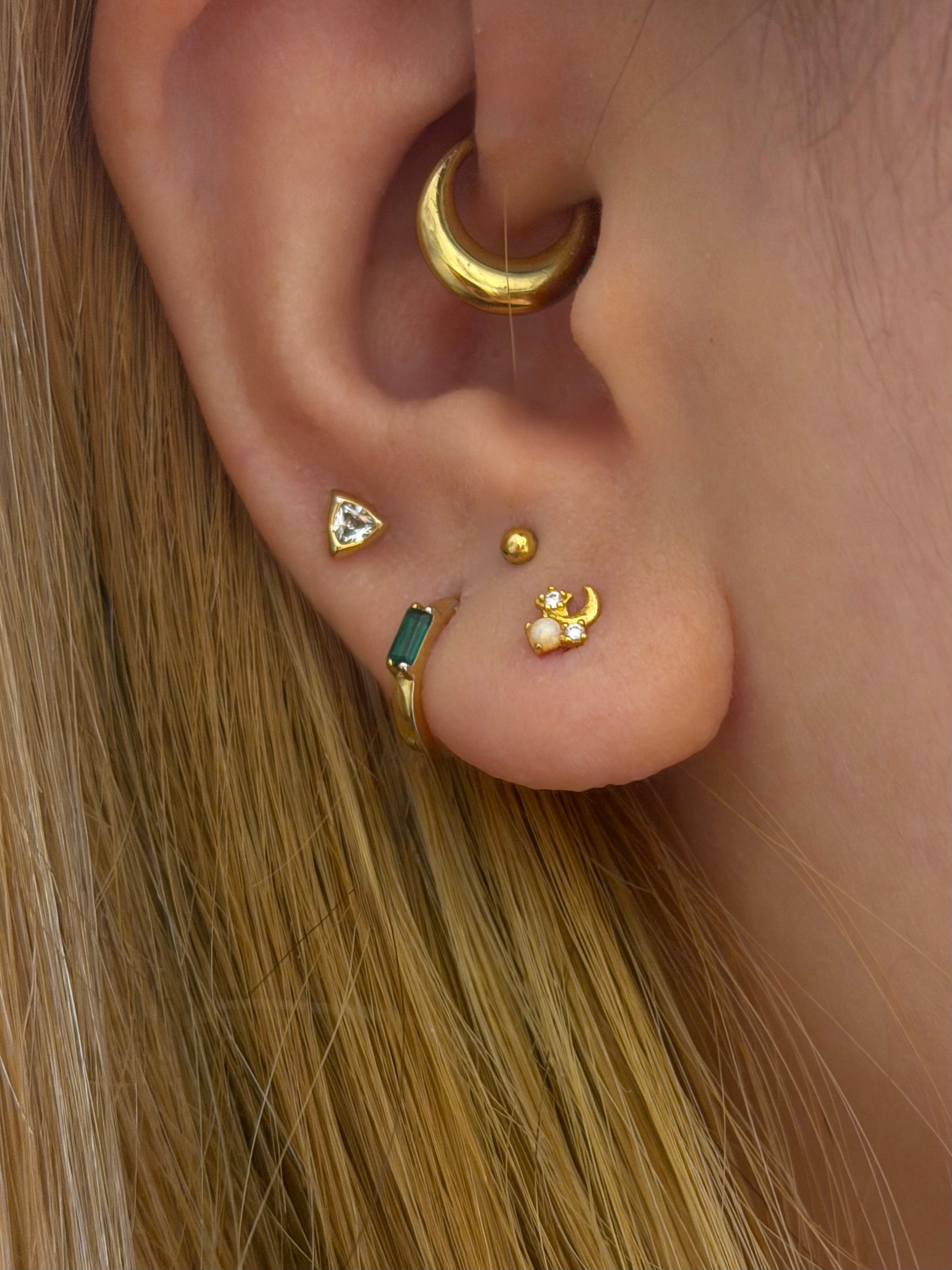 Plain ball stud surgical steel piercing (1pc)